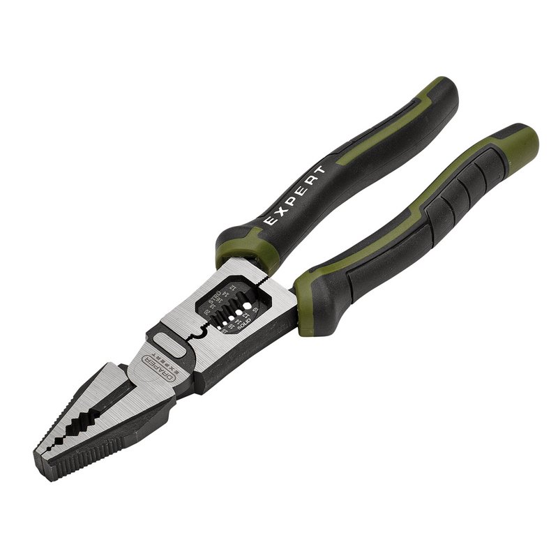 Draper Expert Combination Pliers with Wire Stripper, 200mm