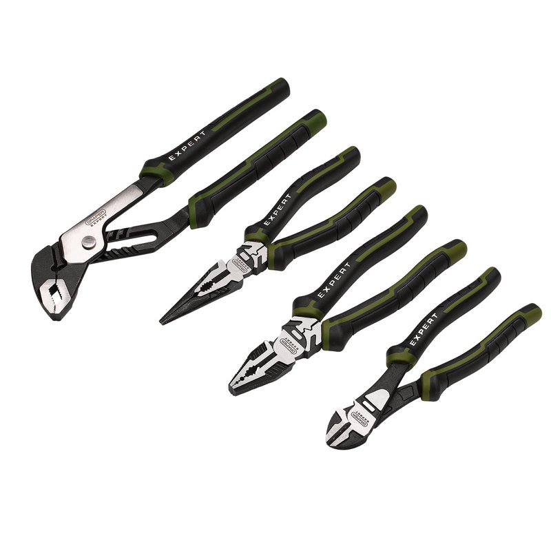 Draper Expert High Leverage Pliers Set with Water Pump Pliers (4 Piece)