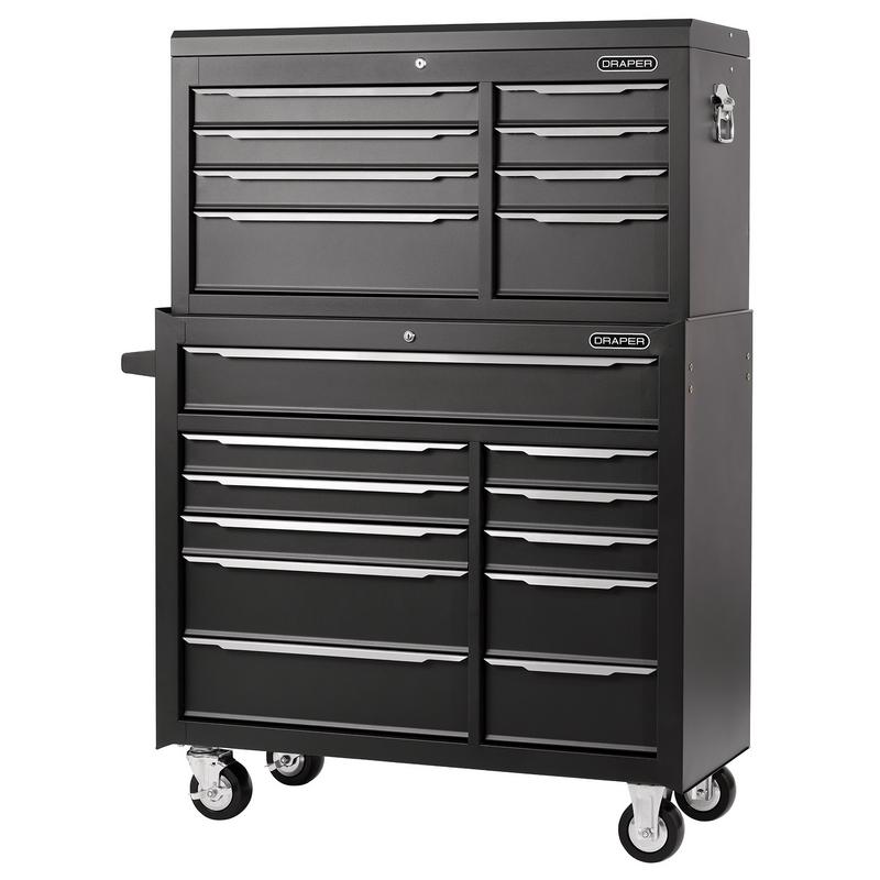 Combined Roller Cabinet and Tool Chest, 19 Drawer, 42"
