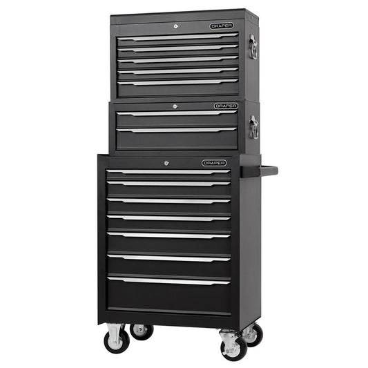 NEW Combined Roller Cabinet, Mid Tool Chest and Tool Chest, 14 Drawers, 26"