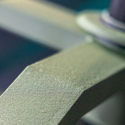 Close-up macro shot of the BUNKER Adjustable Work Stool
