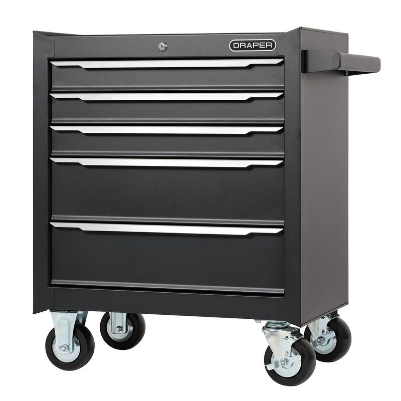 Roller Tool Cabinet, 5 Drawer, 26"