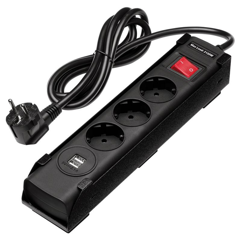 BUNKER® EU Power Strip with Magnetic Holder