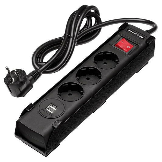 BUNKER® EU Power Strip with Magnetic Holder