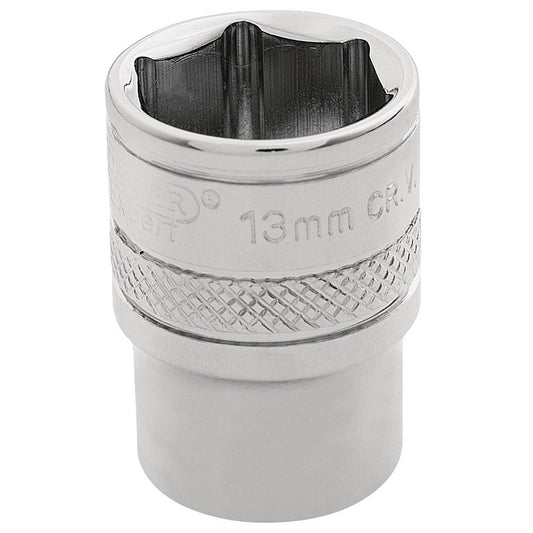 Draper Expert HI-TORQ® 6 Point Socket, 1/4" Sq. Dr., 13mm