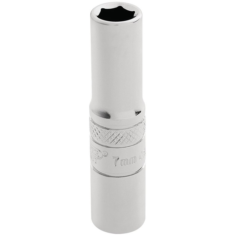 Draper Expert HI-TORQ® 6 Point Deep Socket, 1/4" Sq. Dr., 7mm