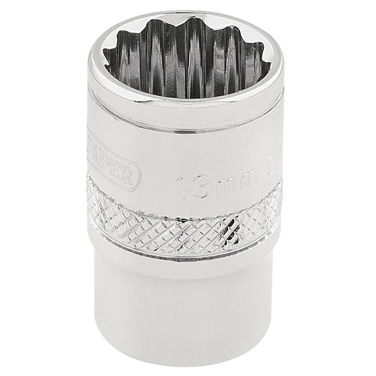 Draper Expert HI-TORQ® 12 Point Socket, 3/8" Sq. Dr., 13mm