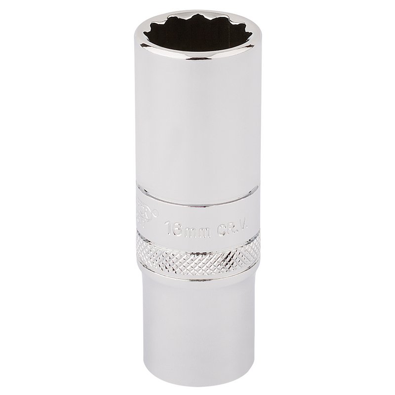 Draper Expert HI-TORQ® 12 Point Deep Socket, 3/8" Sq. Dr., 16mm