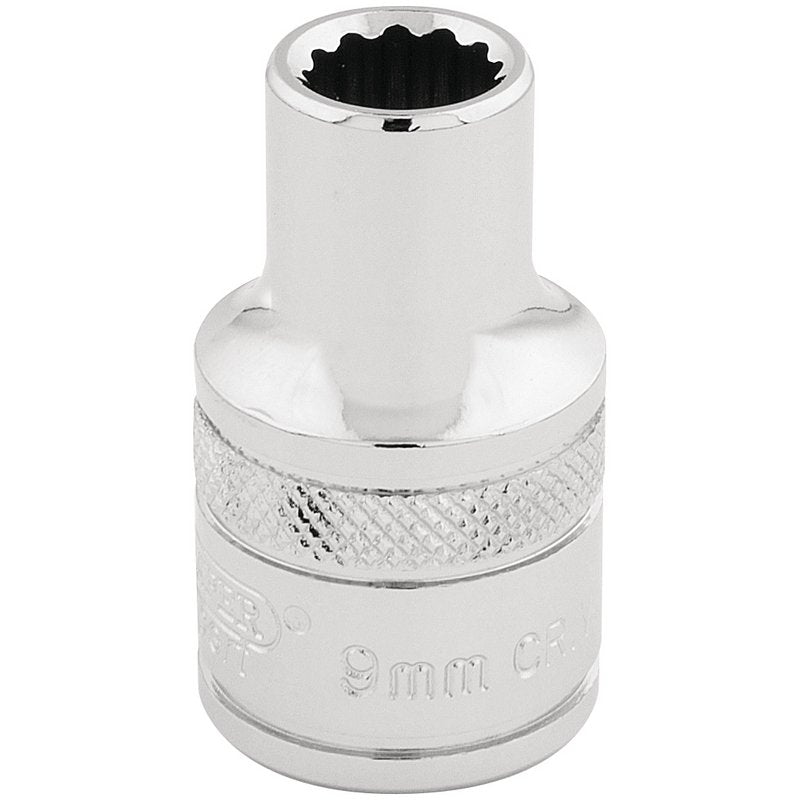 Draper Expert HI-TORQ® 12 Point Socket, 1/2" Sq. Dr., 9mm