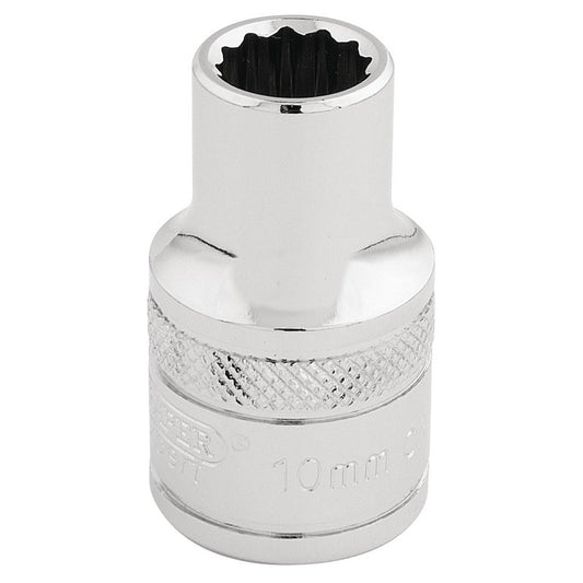 Draper Expert HI-TORQ® 12 Point Socket, 1/2" Sq. Dr., 10mm