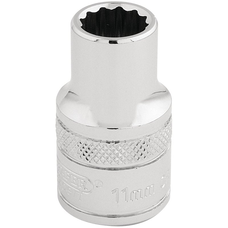 Draper Expert HI-TORQ® 12 Point Socket, 1/2" Sq. Dr., 11mm