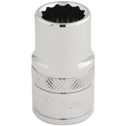 Draper Expert HI-TORQ® 12 Point Socket, 1/2" Sq. Dr., 13mm