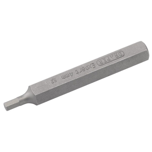 Draper Expert Hexagonal 10mm Insert Bit for Mechanics Bit Sets, 4mm x 75mm