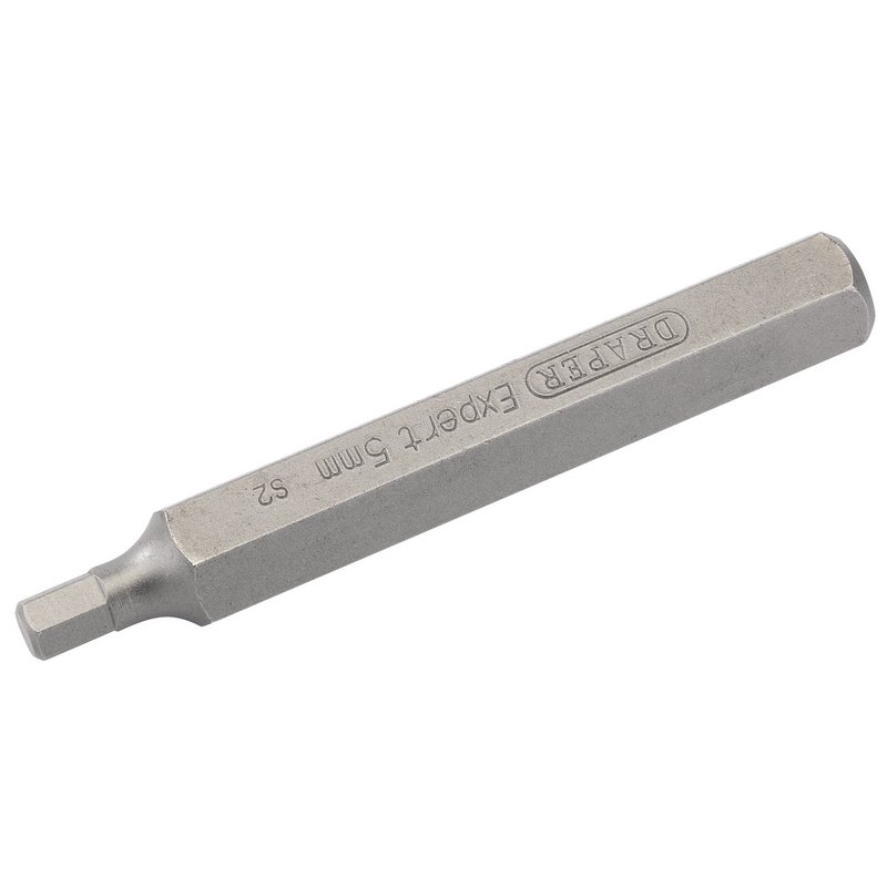 Draper Expert Hexagonal 10mm Insert Bit for Mechanics Bit Sets, 5mm x 75mm