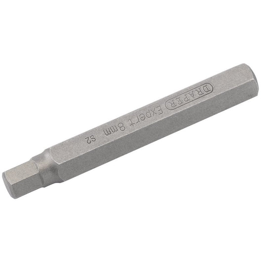 Draper Expert Hexagonal 10mm Insert Bit for Mechanics Bit Sets. 8mm x 75mm for 21932, 33614 and 59985