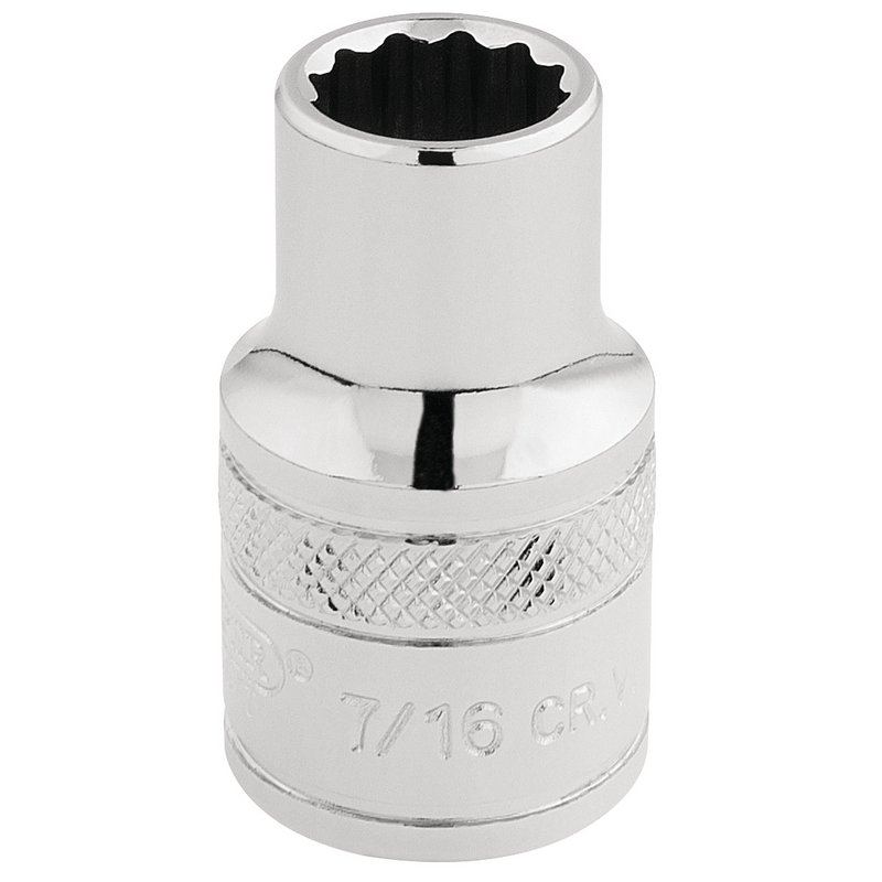 Draper Expert HI-TORQ® 12 Point Socket, 1/2" Sq. Dr., 7/16"