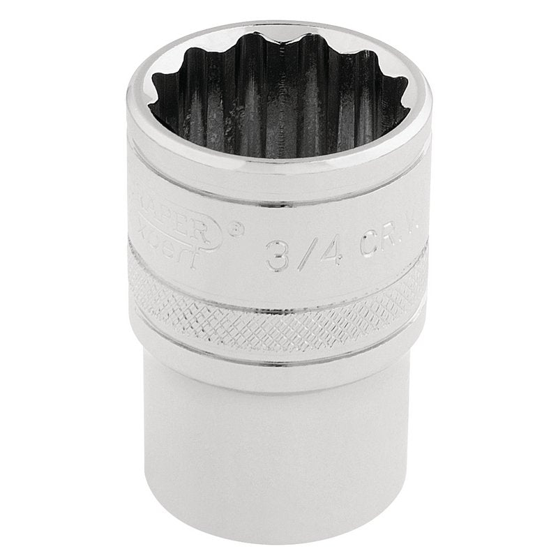 Draper Expert HI-TORQ® 12 Point Socket, 1/2" Sq. Dr., 3/4"