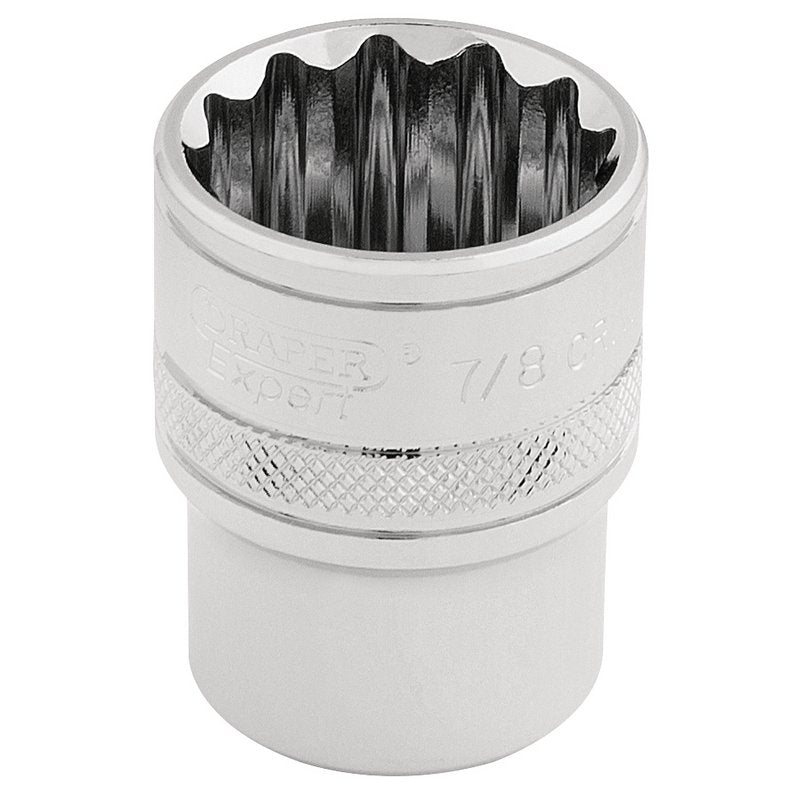 Draper Expert HI-TORQ® 12 Point Socket, 1/2" Sq. Dr., 7/8"