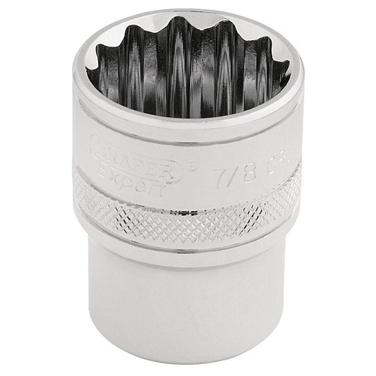 Draper Expert HI-TORQ® 12 Point Socket, 1/2" Sq. Dr., 7/8"