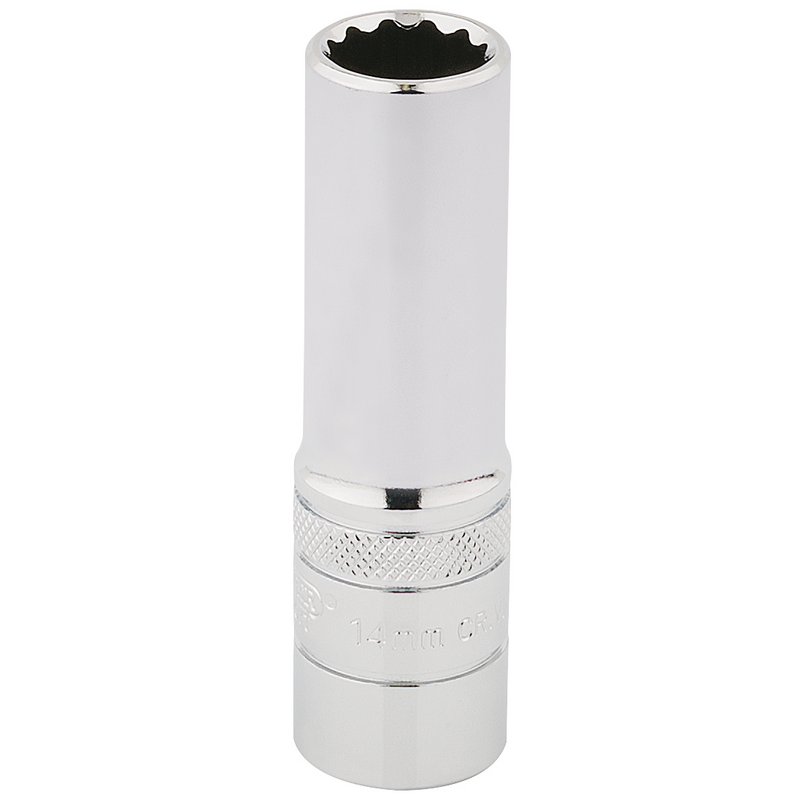 Draper Expert HI-TORQ® 12 Point Deep Socket, 1/2" Sq. Dr., 14mm
