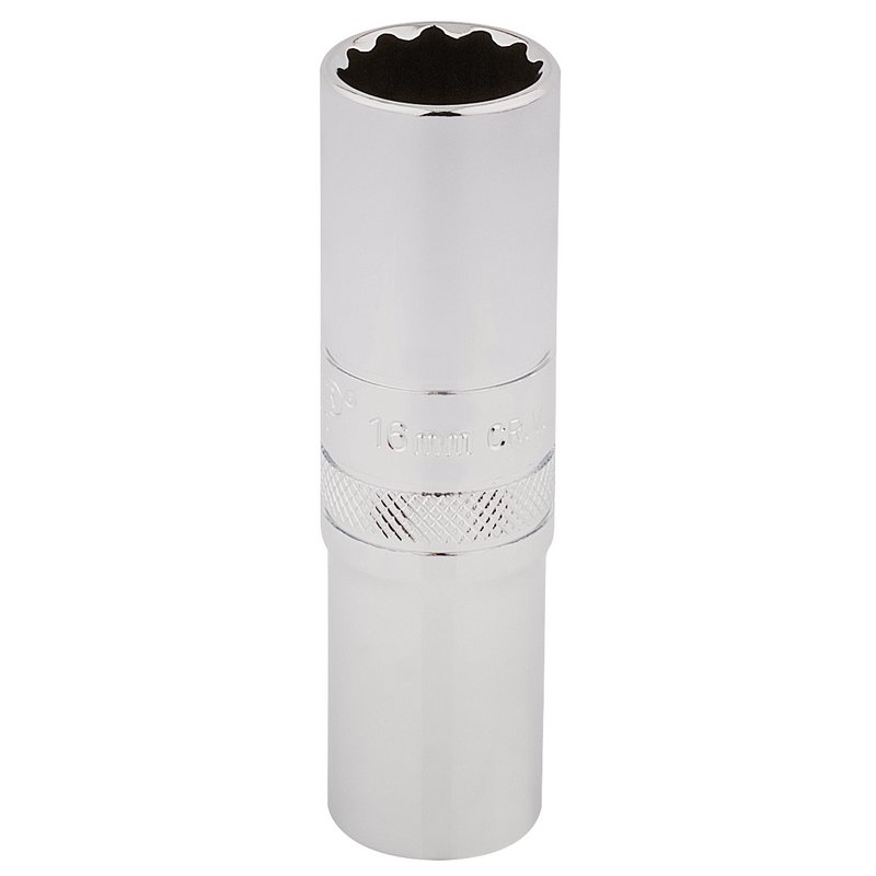 Draper Expert HI-TORQ® 12 Point Deep Socket, 1/2" Sq. Dr., 16mm