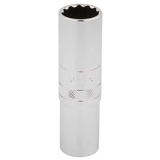 Draper Expert HI-TORQ® 12 Point Deep Socket, 1/2" Sq. Dr., 16mm