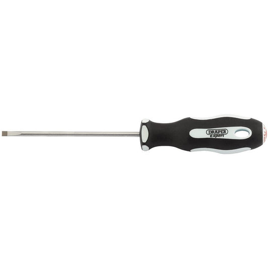 Draper Expert Plain Slot Soft Grip Parallel Tip Screwdriver, 3 x 75mm