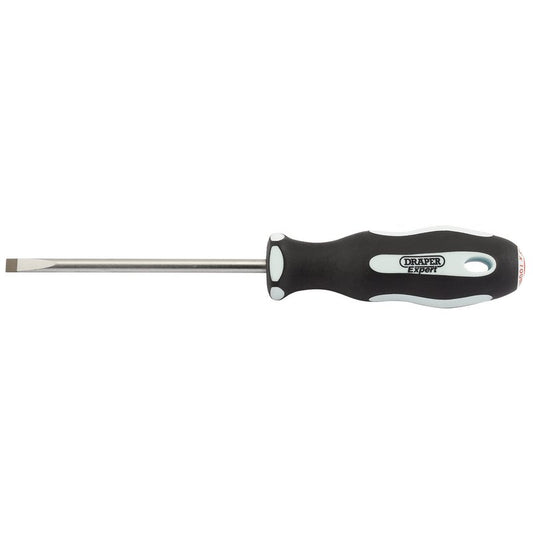 Draper Expert Plain Slot Soft Grip Parallel Tip Screwdriver, 5.5 x 100mm