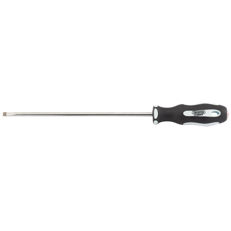 Draper Expert Plain Slot Soft Grip Parallel Tip Screwdriver, 5.5 x 200mm