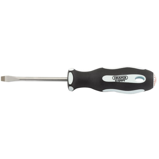 Draper Expert Plain Slot Soft Grip Screwdriver, 5.5 x 75mm