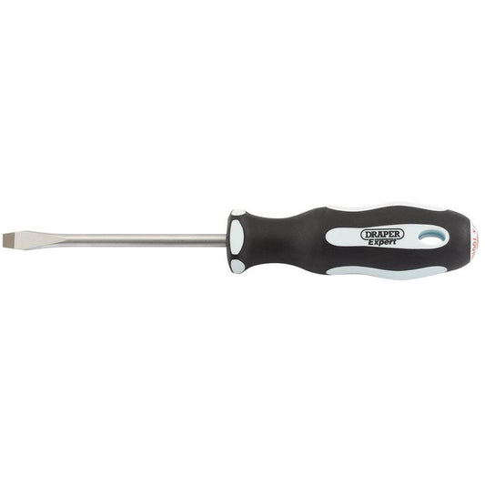 Draper Expert Plain Slot Soft Grip Screwdriver, 6.5 x 100mm