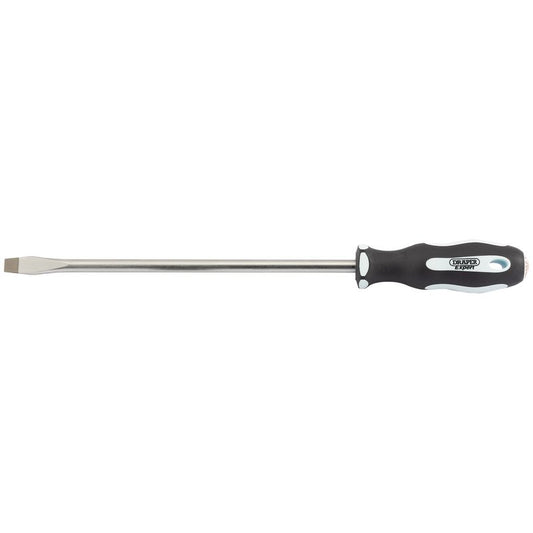 Draper Expert Plain Slot Soft Grip Screwdriver, 10 x 250mm