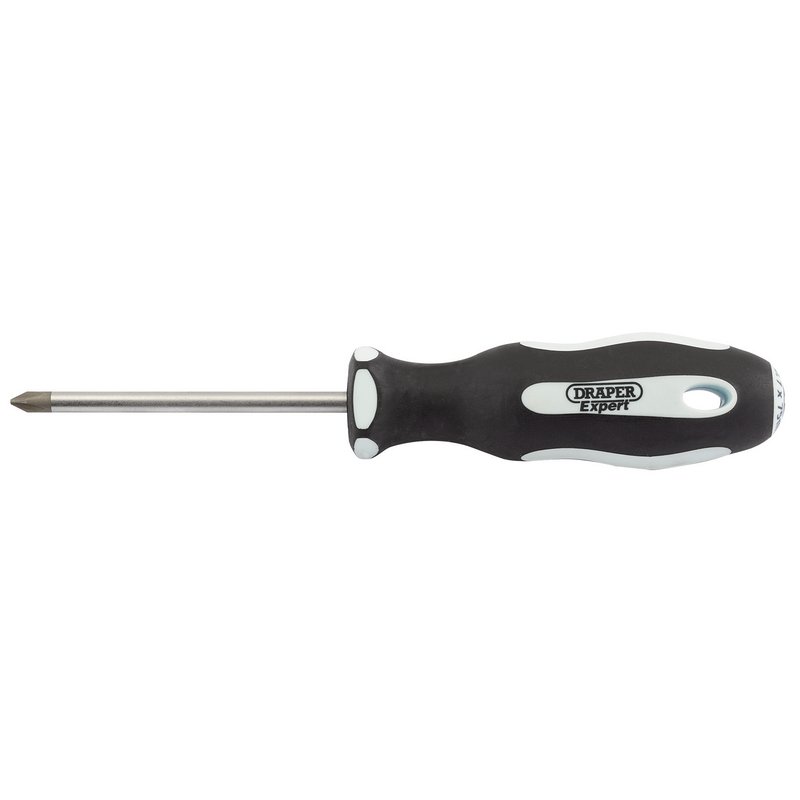 Draper Expert Cross Slot Soft Grip Screwdriver, No.1 x 75mm