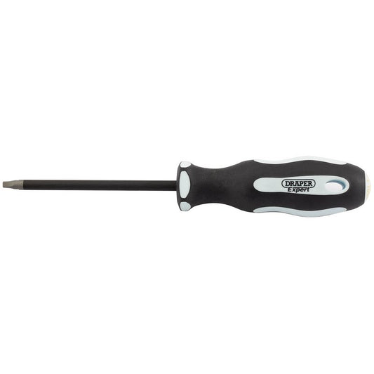 Draper Expert Square Recess Soft Grip Security Screwdriver, S3 x 100mm