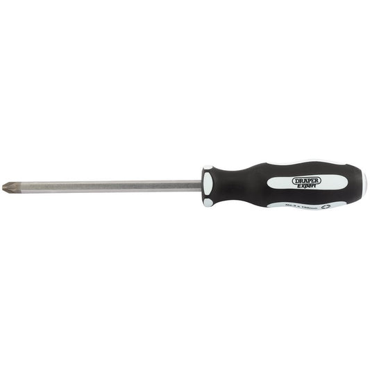 Draper Expert 'Pound Thru' PZ TYPE Soft Grip Screwdriver, No.3 x 150mm