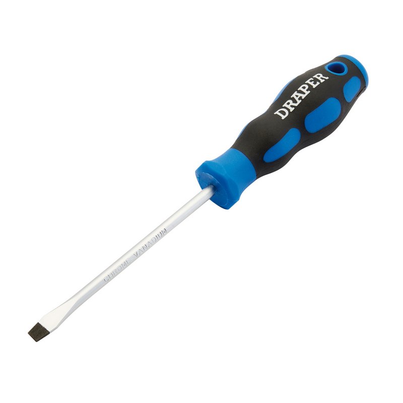 Soft Grip Plain Slot Screwdriver, 5 x 100mm