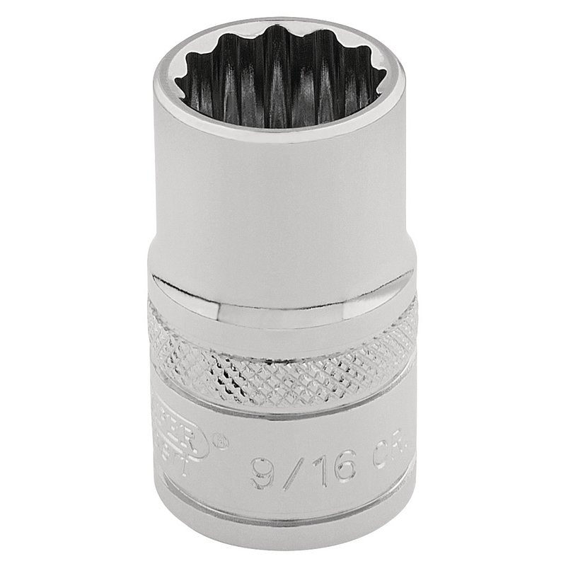 Draper Expert HI-TORQ® 12 Point Socket, 3/8" Sq. Dr., 9/16"