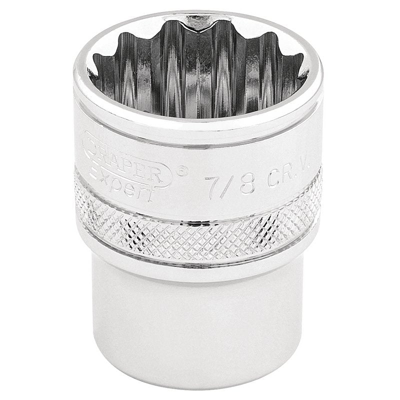 Draper Expert HI-TORQ® 12 Point Socket, 3/8" Sq. Dr., 7/8"
