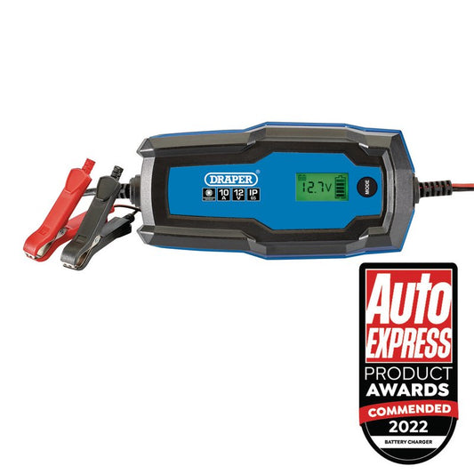 Draper 6/12V Smart Charger and Battery Maintainer, 10A
