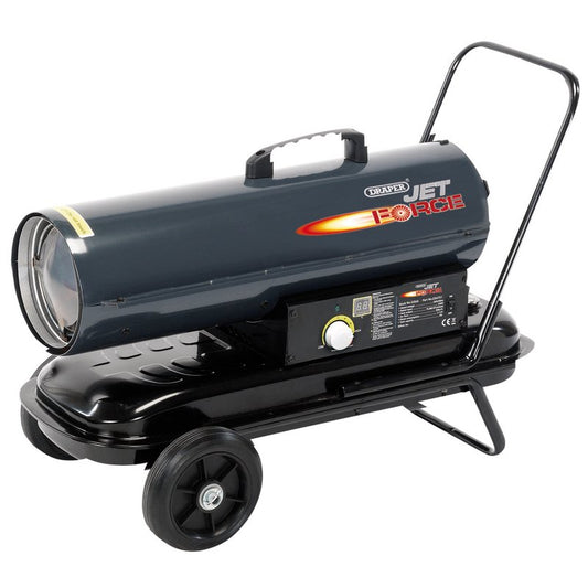 Jet Force Diesel and Kerosene Space Heater with Wheels, 75,000 BTU/22kW
