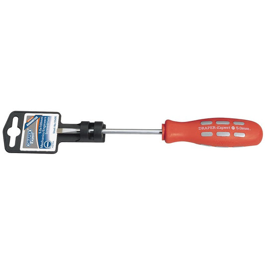 Draper Expert Plain Slot Parallel Tip Mechanics Screwdriver, 5 x 100mm