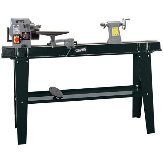 Draper Variable Speed Wood Lathe with Digital Display, 750W