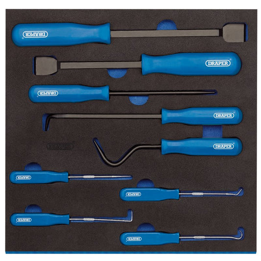 Scraper, Hook and Pick Set in 1/2 Drawer EVA Insert Tray (9 Piece)