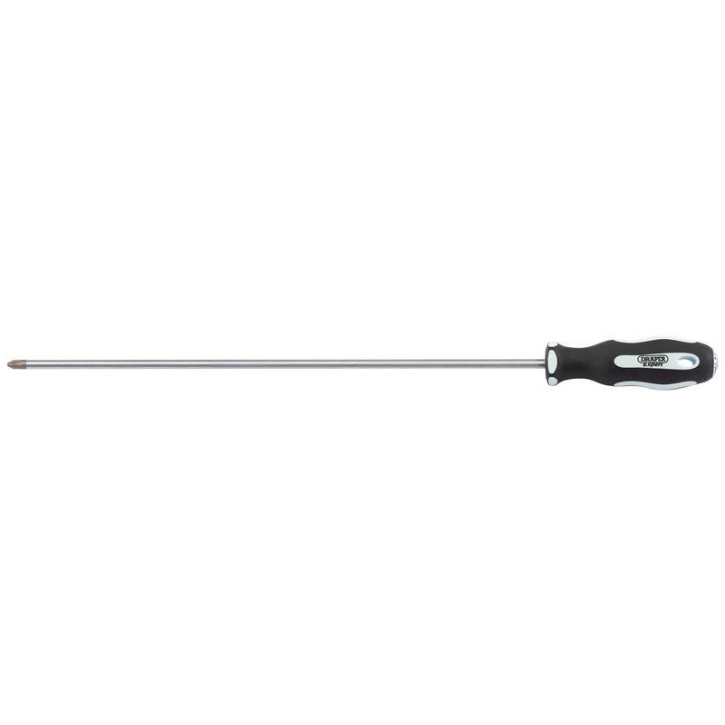 Draper Expert Cross Slot Extra Long Reach Soft Grip Screwdriver, No.2 x 450mm