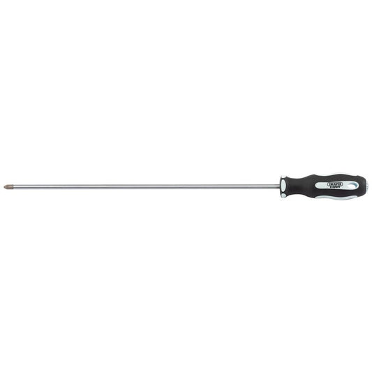 Draper Expert Cross Slot Extra Long Reach Soft Grip Screwdriver, No.2 x 450mm