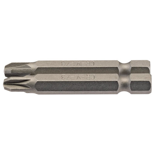 PZ Type Insert Bit, 1/4" Hex, 50mm Long, No.3 (Pack of 2)
