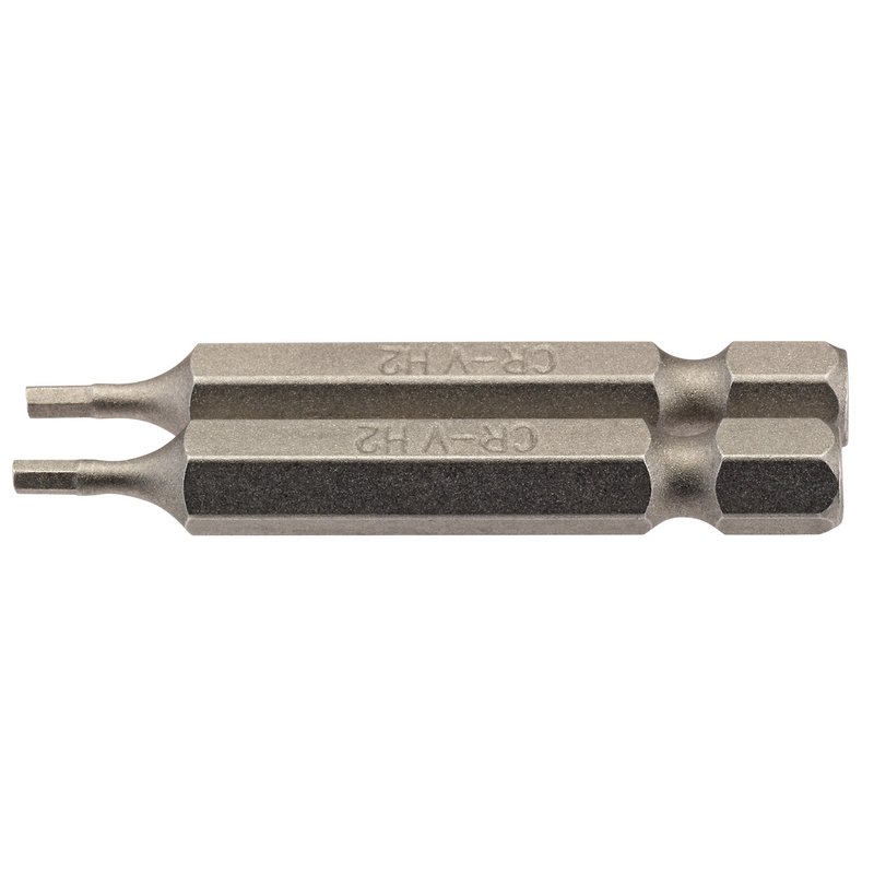 Hexagonal Insert Bit, 2mm, 1/4" Hex, 50mm Long (Pack of 2)