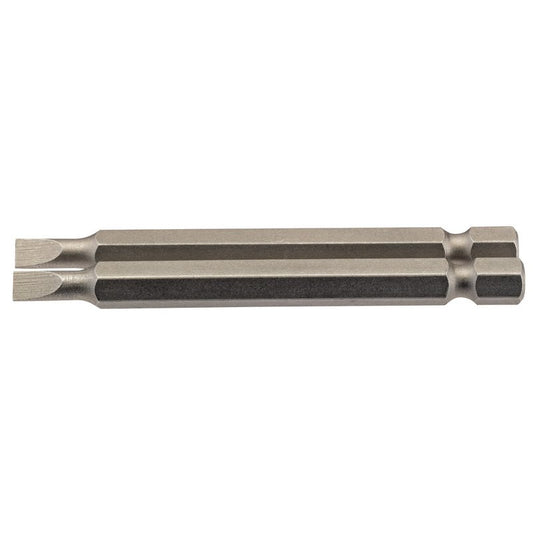 Plain Slot Insert Bit, 4.5mm, 1/4" Hex, 75mm Long (Pack of 2)