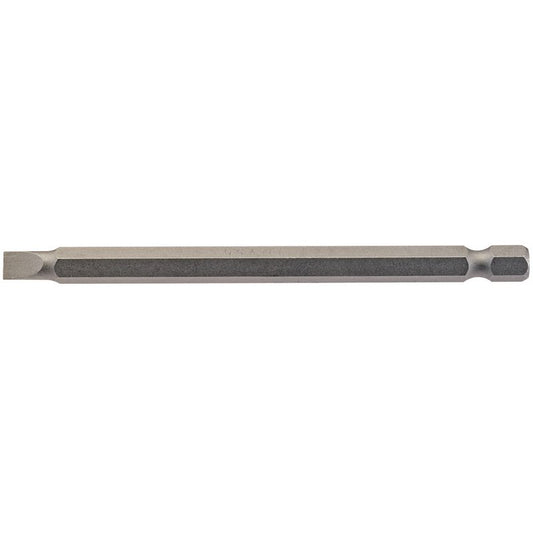 Plain Slot Insert Bit, 5.5mm, 1/4" Hex, 100mm Long (Pack of 1)