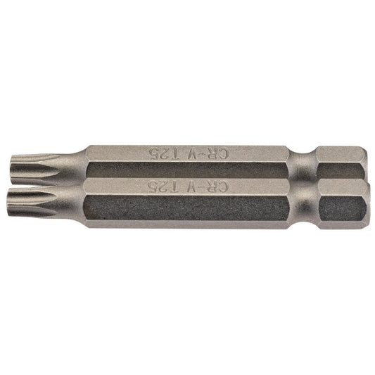 Draper TX-STAR® Insert Bit, 1/4" Hex, 50mm Long, T25 (Pack of 2)